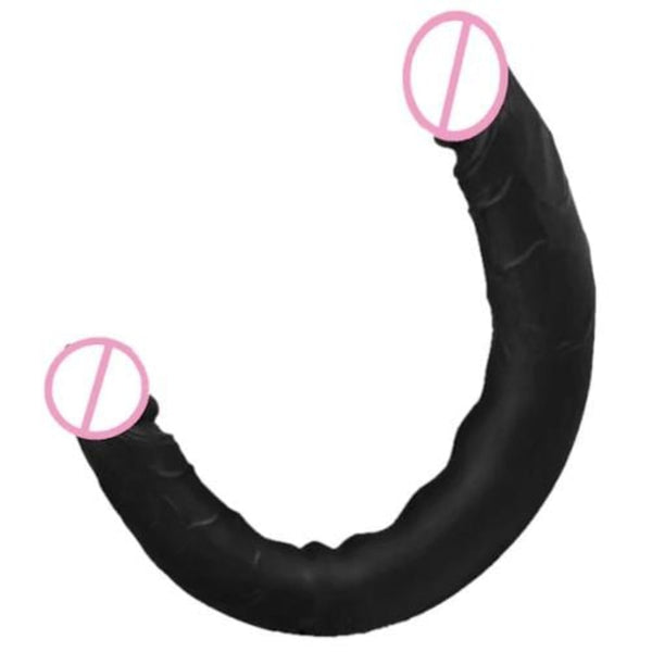 Realistic Black Double Headed Dildo