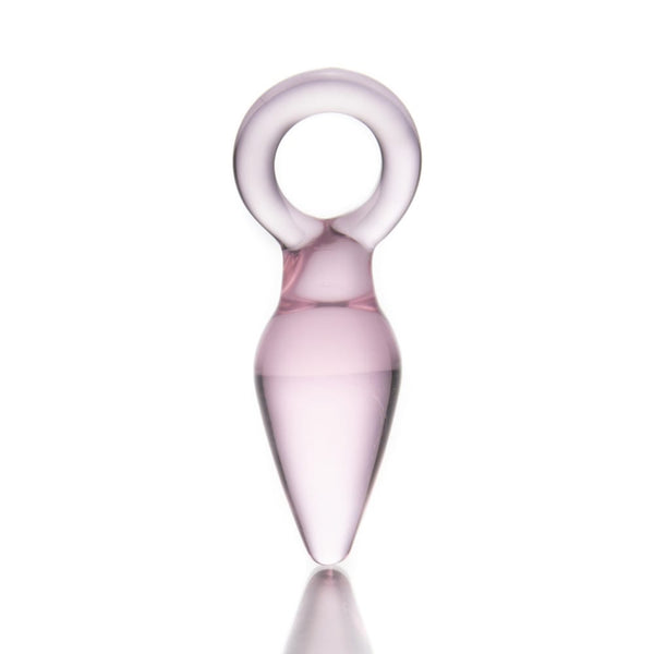 Pink Kunai Glass Butt Plug