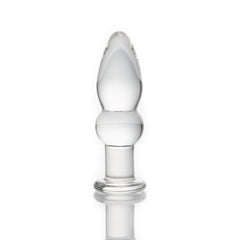 Crystal Clear Plug-Shaped Glass