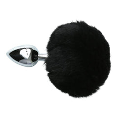 Bushy Black Bunny Tail Plug