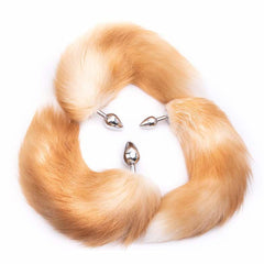 Orange Metal Fox Tail Plug 16'