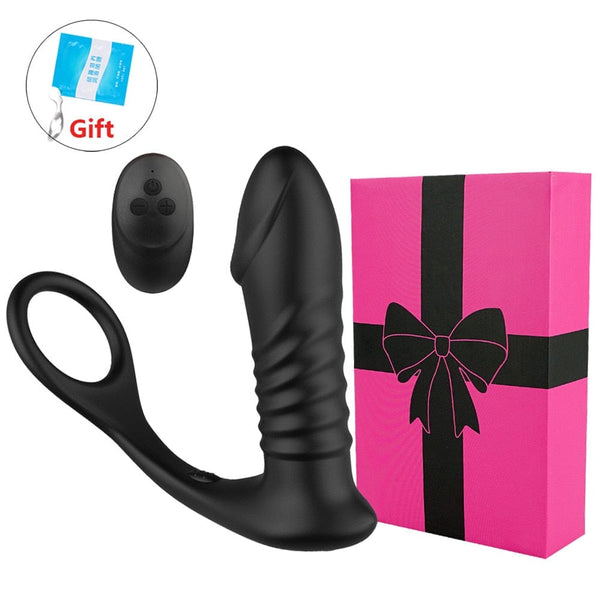 Thrusting Dildo For Men With Cock Ring