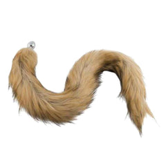 Brown Wolf Tail Plug 32'