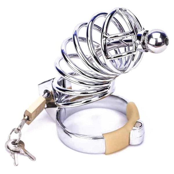 Dominance Ring Metal Chastity Cage