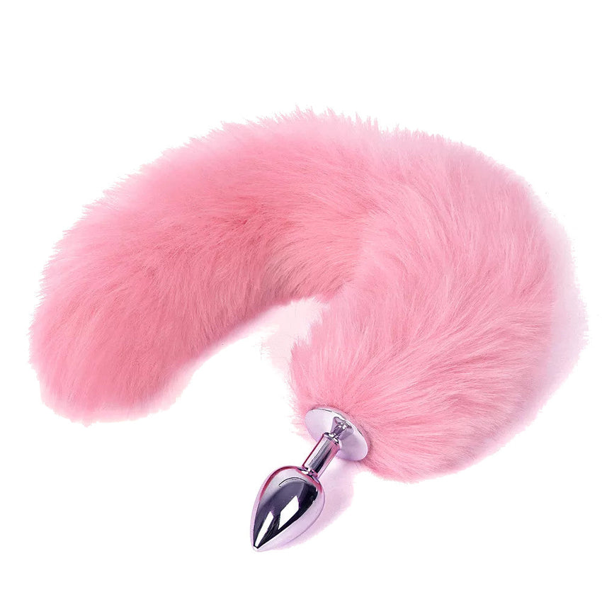 13' Stainless Steel Pink Cat Tail Plug