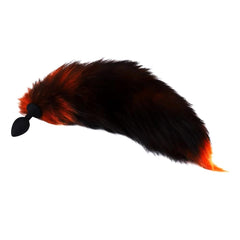 Black & Orange Fox Tail Plug 16'