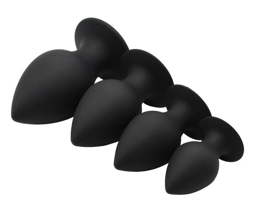 Sleek Black Silicone Butt Plug