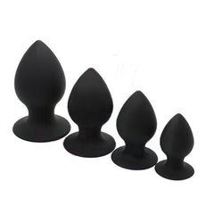 Sleek Black Silicone Butt Plug