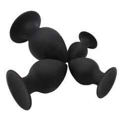 Sleek Black Silicone Butt Plug