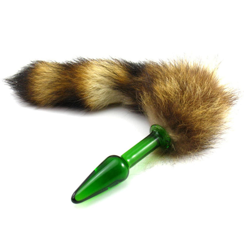 13' Sisandsis Dress Glass Brown Fox Tail Plug