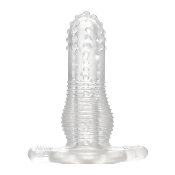 Soft Textured Hollow Butt Plug 5.12 to 5.31 Inches Long