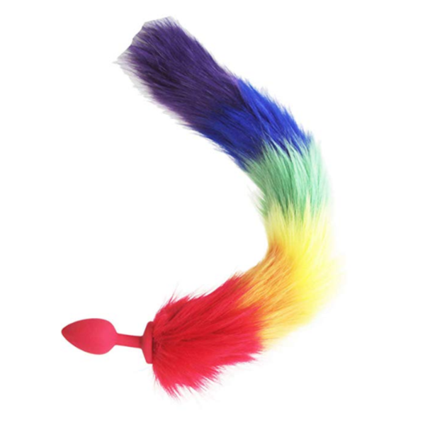 15' Silicone Rainbow Sisandsis Dress Tail Plug