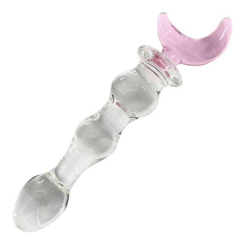 Moon And Star Glass Anal Plug Dildo