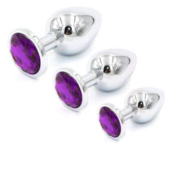 Jeweled Princess Plug 3 Piece Set