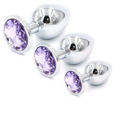 Jeweled Princess Plug 3 Piece Set