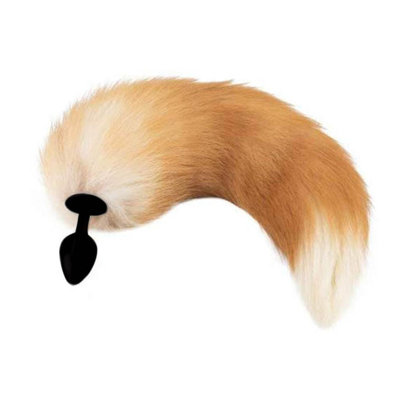 Orange Silicone Fox Tail Plug 16'