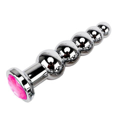 Jeweled Beaded Butt Plug