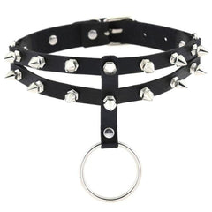 Colored Studded Gothic Sub Collar