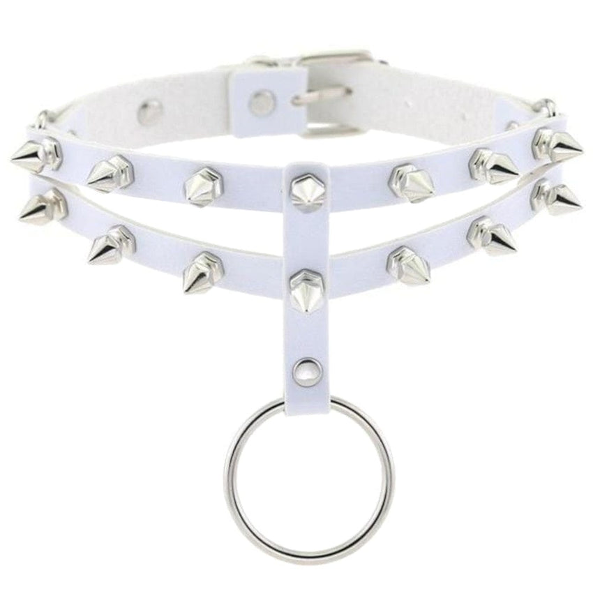 Colored Studded Gothic Sub Collar