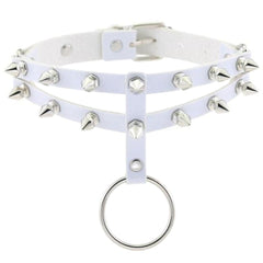 Colored Studded Gothic Sub Collar