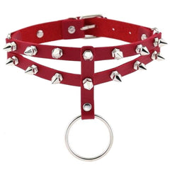 Colored Studded Gothic Sub Collar