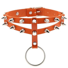 Colored Studded Gothic Sub Collar