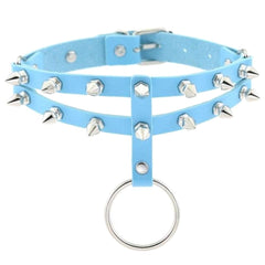 Colored Studded Gothic Sub Collar