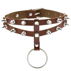 Colored Studded Gothic Sub Collar