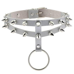 Colored Studded Gothic Sub Collar