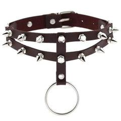 Colored Studded Gothic Sub Collar