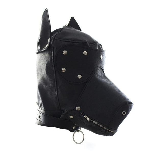 Puppy Play BDSM Mask with Removable Muzzle