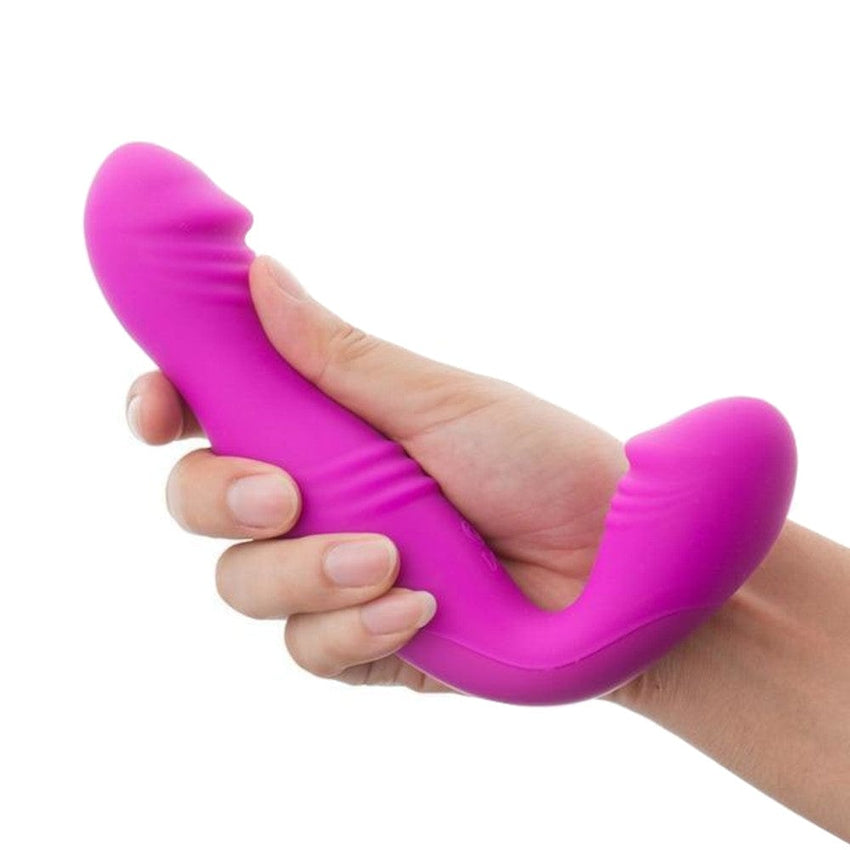 Rechargeable L-Shaped Sisandsis Dress Strapless Dildo