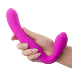 Rechargeable L-Shaped Sisandsis Dress Strapless Dildo