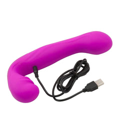 Rechargeable L-Shaped Sisandsis Dress Strapless Dildo