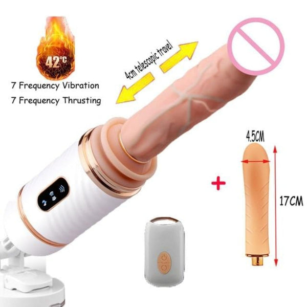 Intelligent Heating Rechargeable Sex Machine