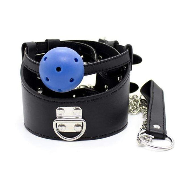 Open Mouth Gag Punishment Collar