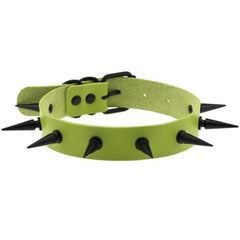 Gothic Bondage Spiked Human Collar