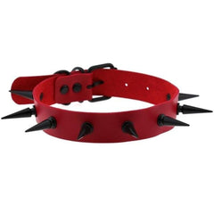 Gothic Bondage Spiked Human Collar