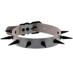 Gothic Bondage Spiked Human Collar