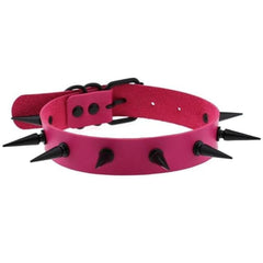 Gothic Bondage Spiked Human Collar