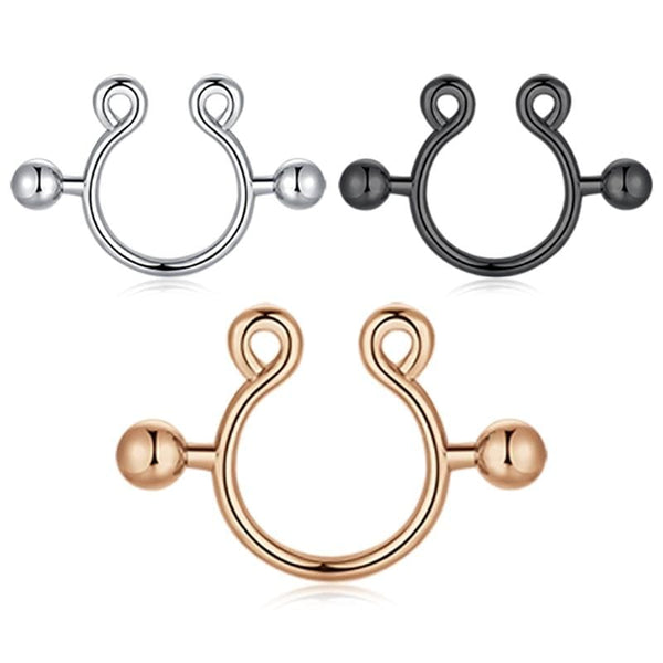 Trendy Cuffs Fake Nipple Piercing Bar