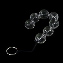 Clear Orbs Glass Anal Balls