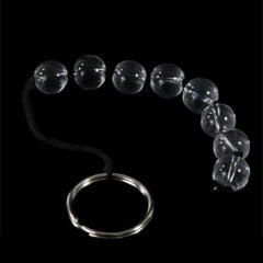 Clear Orbs Glass Anal Balls