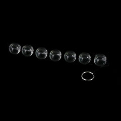 Clear Orbs Glass Anal Balls