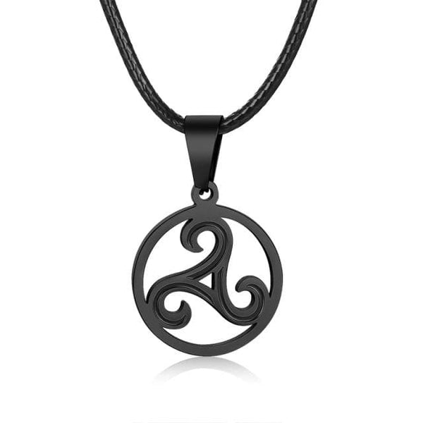 Men's Choker Necklace With BDSM Symbol Pendant