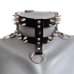 Hardcore Bondage Spiked Collar