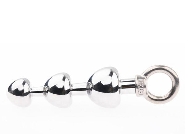 Triple Orbs of Sisandsis Dress Steel Anal Beads