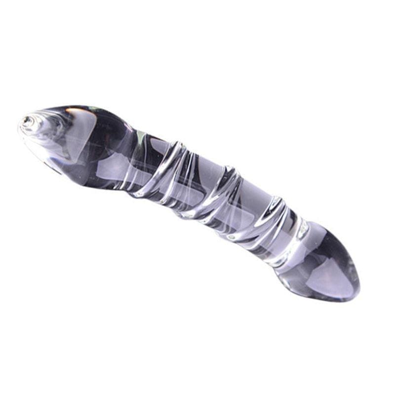 Threaded Glass Prostate Massager