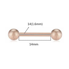 Hypoallergenic Rose Gold Nipple Barbells