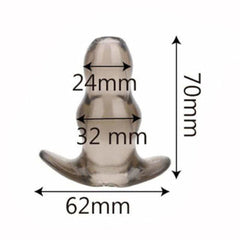 Bulky Tunnel Butt Plug 2.76 to 4.09 Inches Long